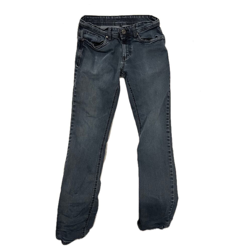 Buffalo David Bitton Slim Straight Black Jeans Mens 26x30